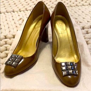 🤎JCREW PUMP WITH JEWELS - size 8🤎